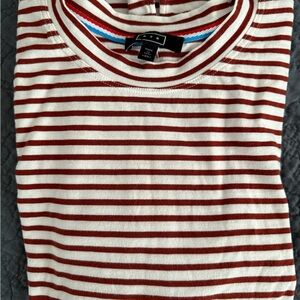 AYR Red and White Striped French Fry Tee - XS